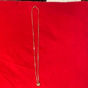 Elegant Gold Butterfly Pendant Necklace